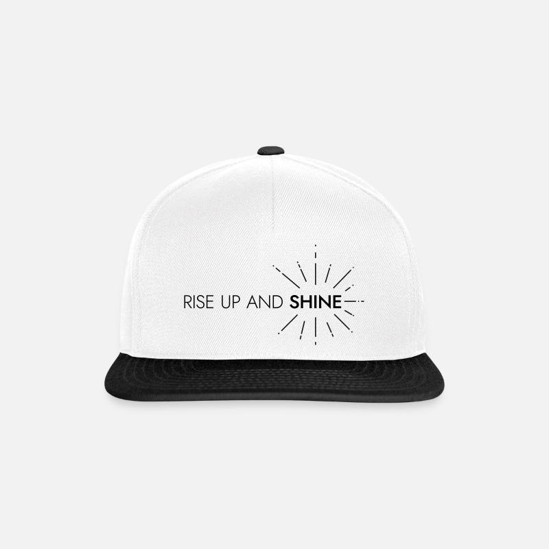 LEVEZ-VOUS ET BRILLEZ - Casquette snapback - blanc/noir