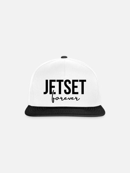 JETSET FOREVER - Snapback Cap - Weiß/Schwarz