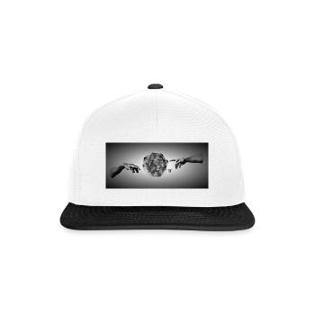 God's hands Bittensor/TAO Design - Snapback Cap - Weiß/Schwarz - Vorne