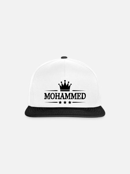 Mohammed - Snapback Cap - Weiß/Schwarz