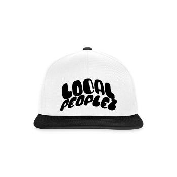 Bulle LocalPeoplez - Casquette snapback - blanc/noir - Devant
