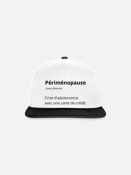 Ausdrucksdefinition T-Shirt - Wörterbuch top - Snapback Cap - Weiß/Schwarz