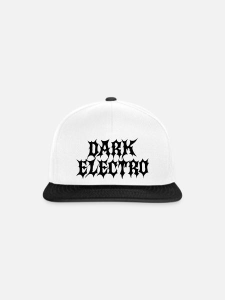 Dunkler Elektro - Snapback Cap - Weiß/Schwarz