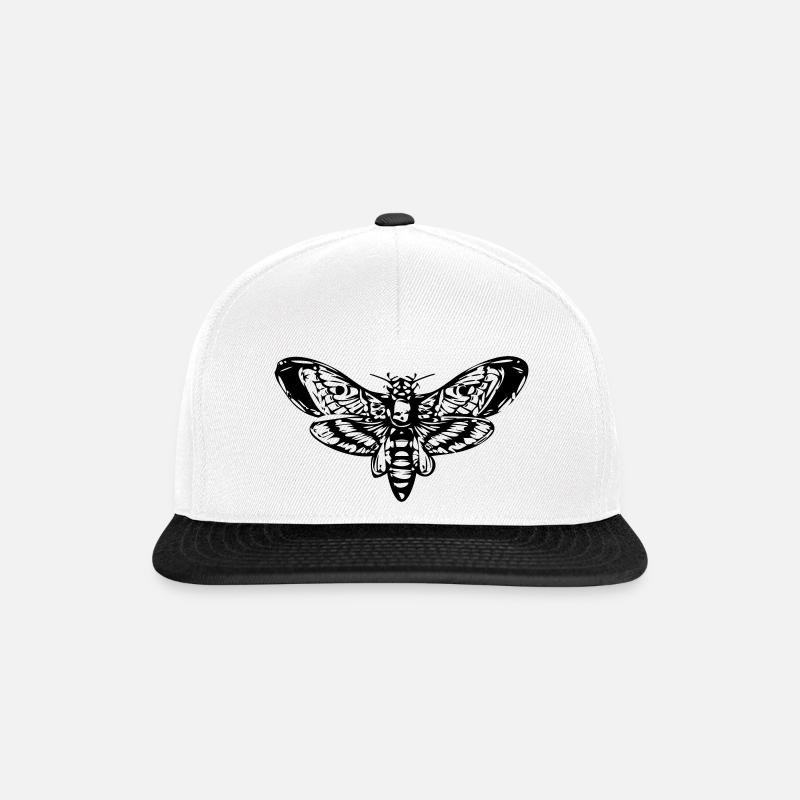 Moth - Snapback Cap - white/black