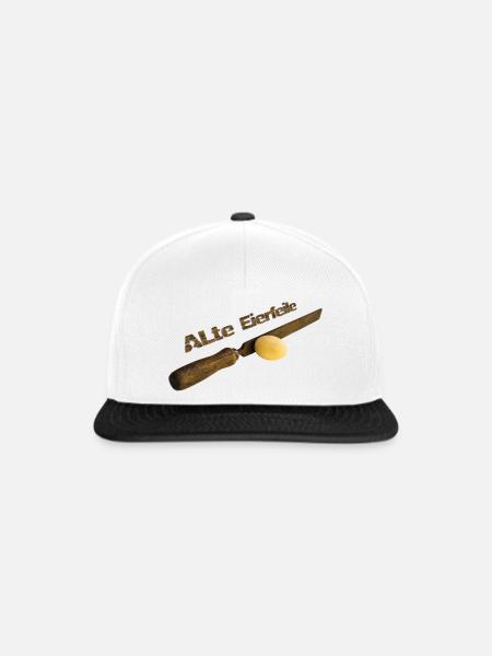 Alte Eierfeile - Snapback Cap - Weiß/Schwarz