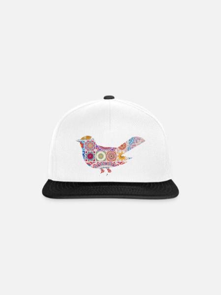 Aztec Quill - Snapback Cap - Weiß/Schwarz