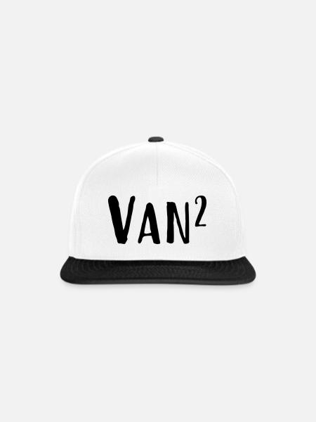 VAN² - Snapback Cap - Weiß/Schwarz