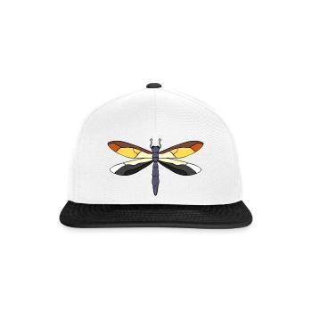 Libelle Gay Bear Pride - Snapback Cap - Weiß/Schwarz - Vorne