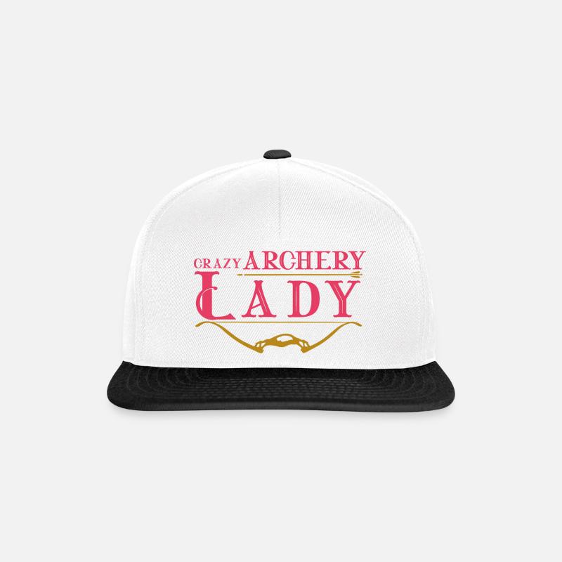 Bogenschützin Bogenschießen Pfeil Und Bogen - Snapback Cap - Weiß/Schwarz