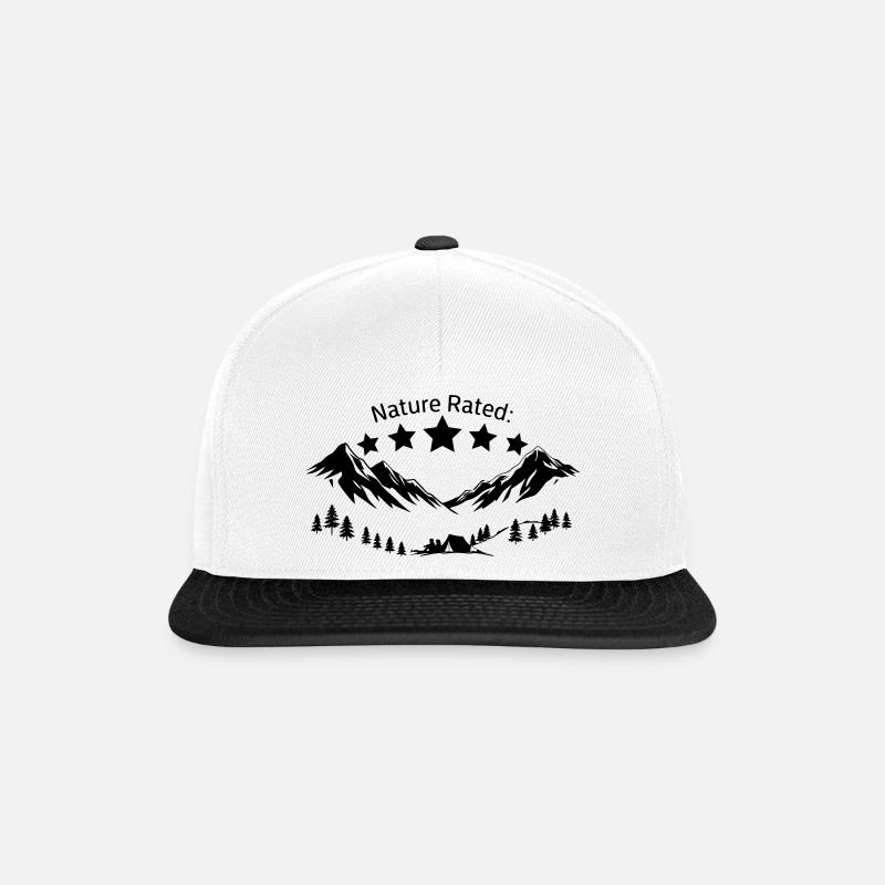 Nature Rated - Snapback Cap - Weiß/Schwarz
