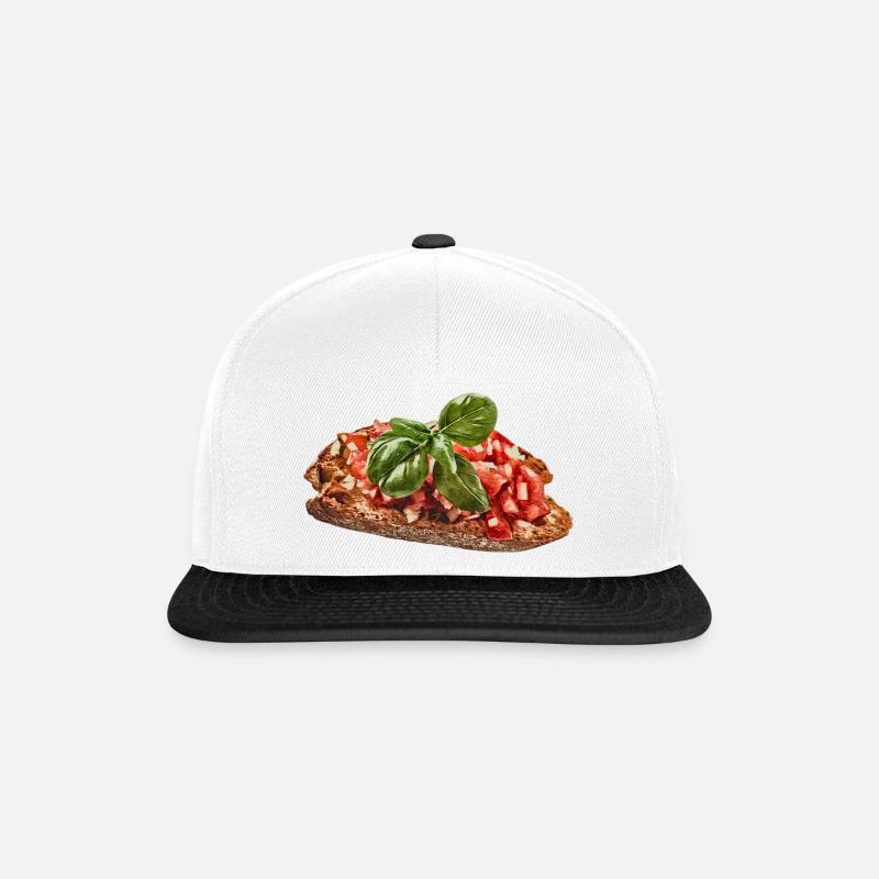 Bruschetta - Snapback Cap - white/black