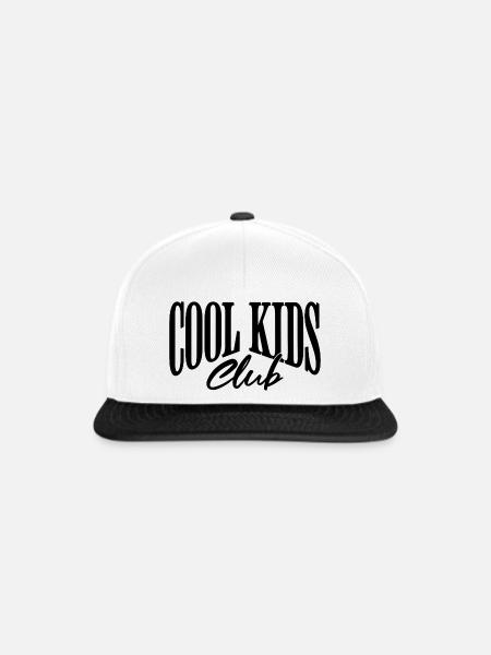 Cool kids club - Snapback Cap - Weiß/Schwarz