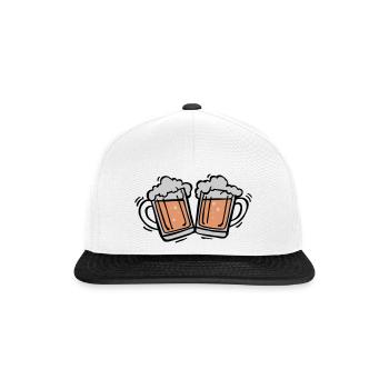 Bier - Snapback Cap - white/black - Front