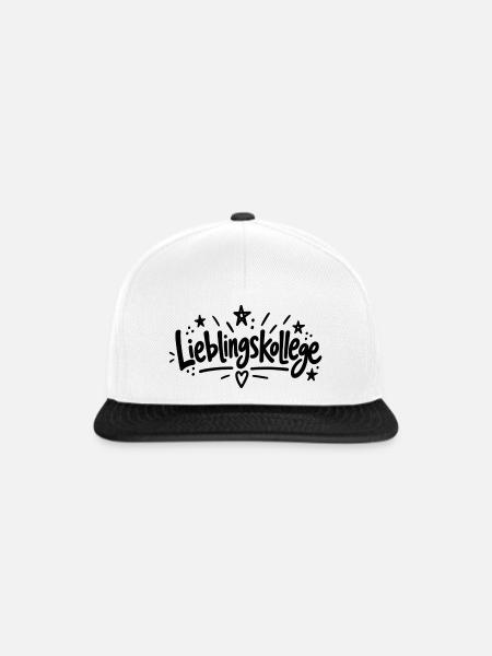 Lieblingskollege - Snapback Cap - Weiß/Schwarz
