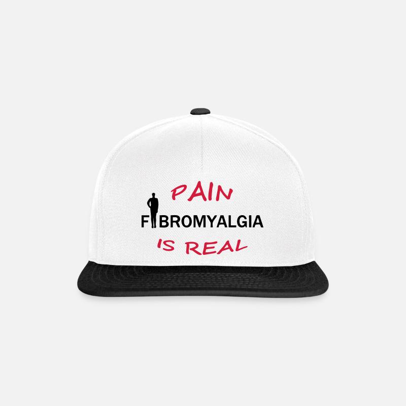 Fibromyalgia - Pain is real Geschenk - Casquette snapback - blanc/noir
