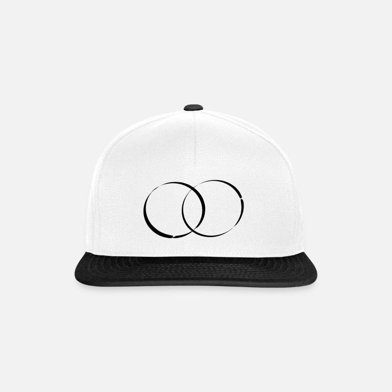 rings - Snapback Cap - white/black