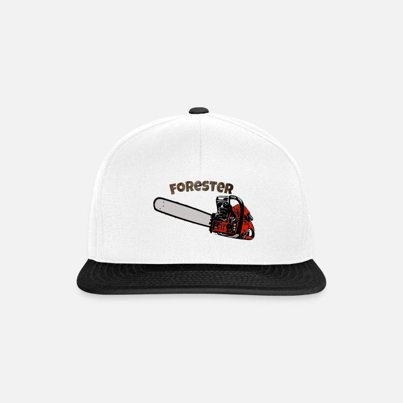forestier - Casquette snapback - blanc/noir