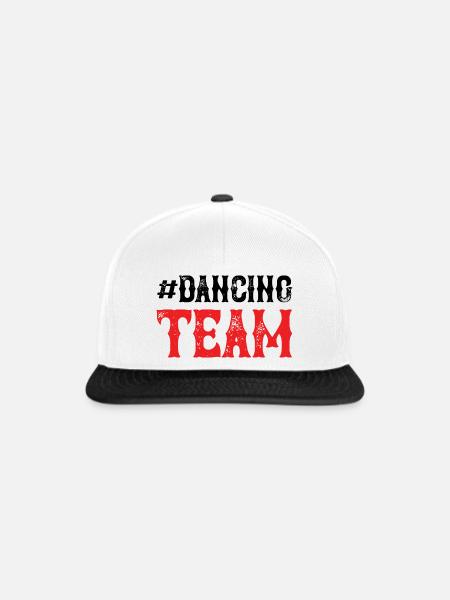 Dancing Team - Snapback Cap - Weiß/Schwarz