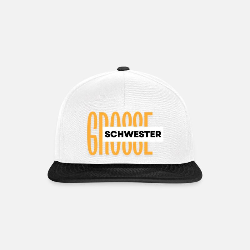 4 - Snapback Cap - Weiß/Schwarz