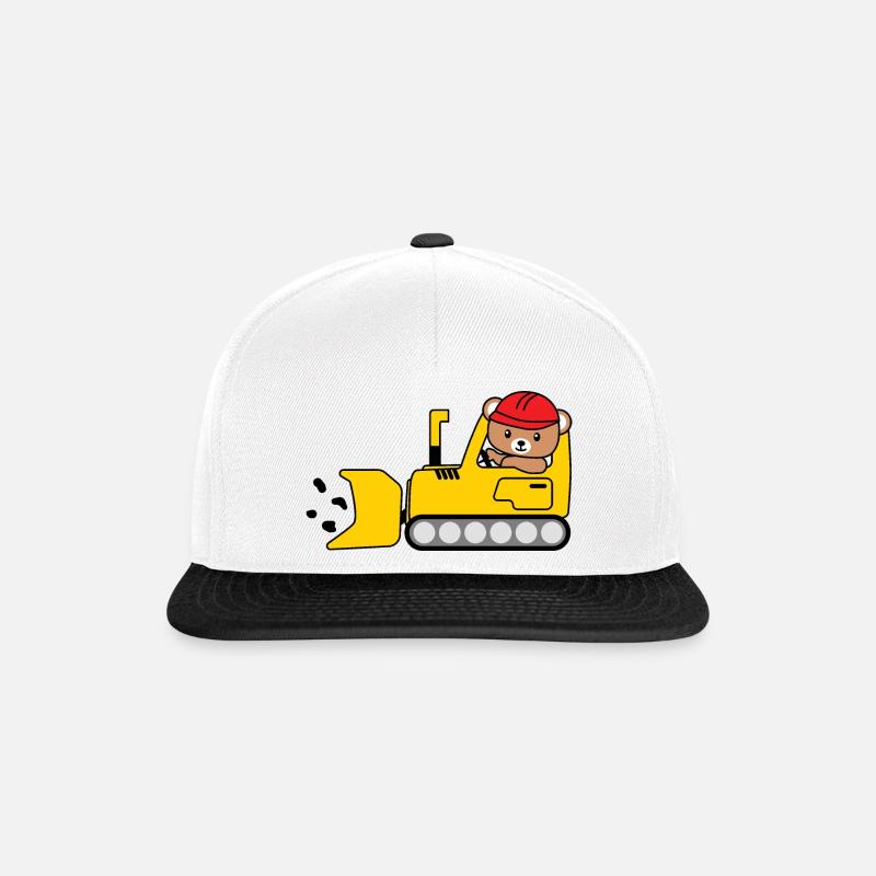 Bagger - Snapback Cap - Weiß/Schwarz