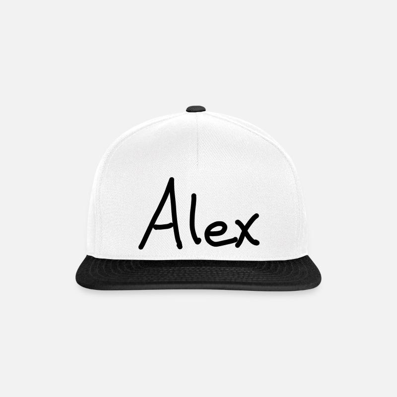 Alex - Snapback Cap - Weiß/Schwarz