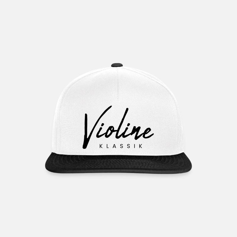 Classical Violin - Snapback Cap - white/black