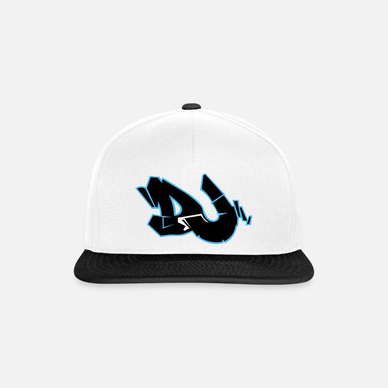 DJ  - Snapback Cap - Weiß/Schwarz