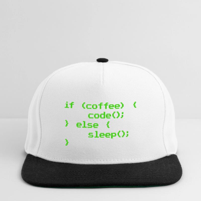 No Coffee No Code Programmer Computer Scientist Snapback Cap