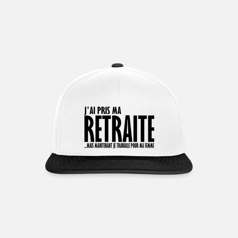 J'ai pris ma retraite - Casquette snapback - blanc/noir