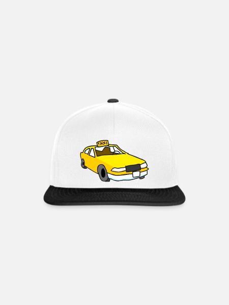 Taxi - Snapback Cap - Weiß/Schwarz