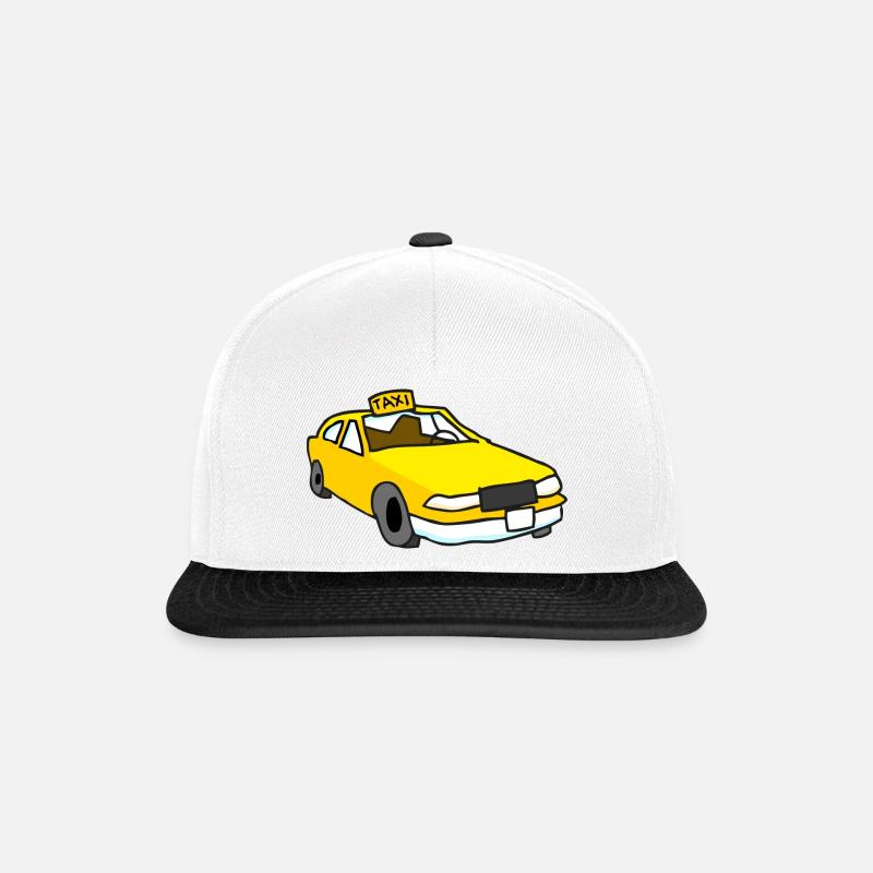 Taxi - Snapback Cap - Weiß/Schwarz