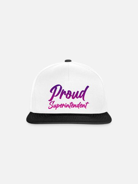 Proud Superintendent 4 - Snapback Cap - Weiß/Schwarz