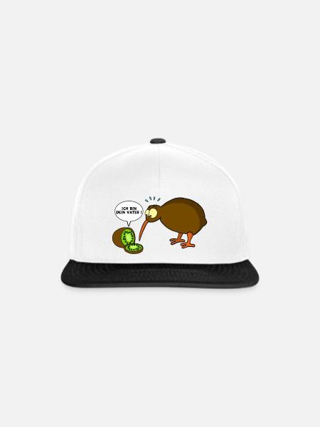Kiwi gegen Kiwi - Snapback Cap - Weiß/Schwarz