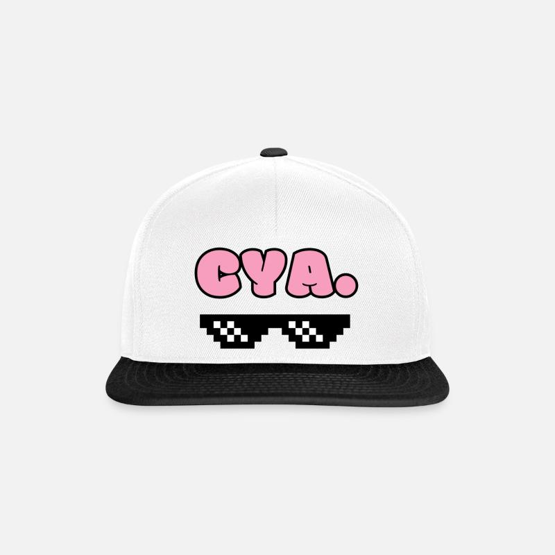 Tshirt Cya - Snapback Cap - white/black
