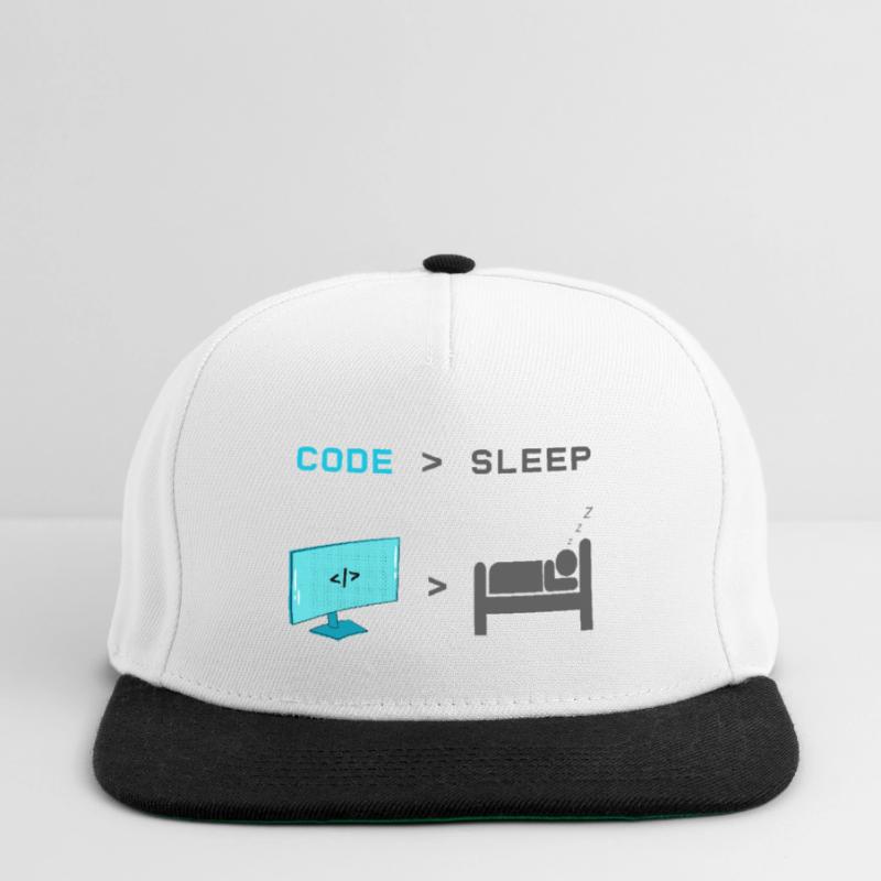 Code vs Sleep: Coder in Sleep Mode Snapback Cap