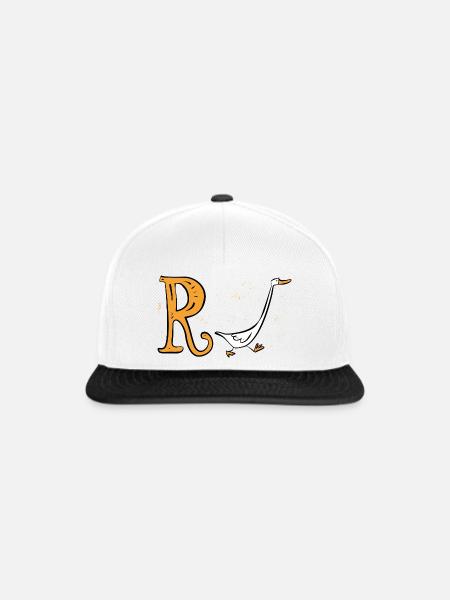 Rente Ente - Ruhestand - Pension - Snapback Cap - Weiß/Schwarz