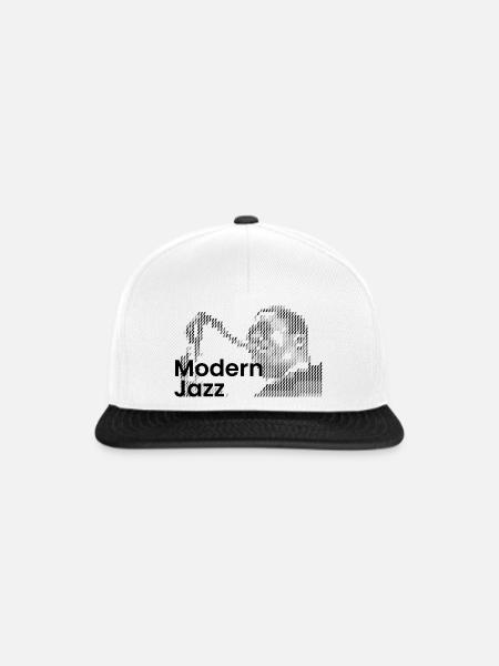 Moderne Jazz-Ikone - Snapback Cap - Weiß/Schwarz