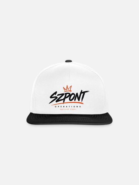 Szpont-Operationen – Genehmigtes Chaos - Snapback Cap - Weiß/Schwarz