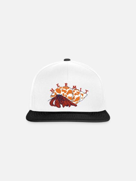Einsiedlerkrebs - Snapback Cap - Weiß/Schwarz