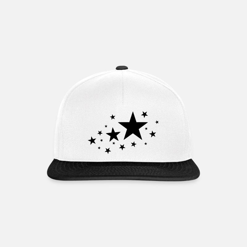 Stars Stars - Snapback Cap - white/black
