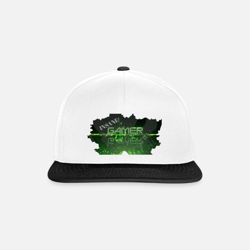 Insane - Snapback Cap - Weiß/Schwarz