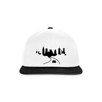 ville - Casquette snapback - blanc/noir - Devant