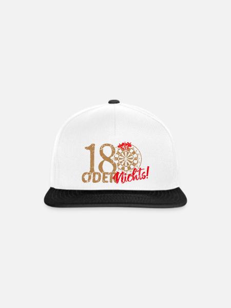 Dart 180 - Snapback Cap - Weiß/Schwarz