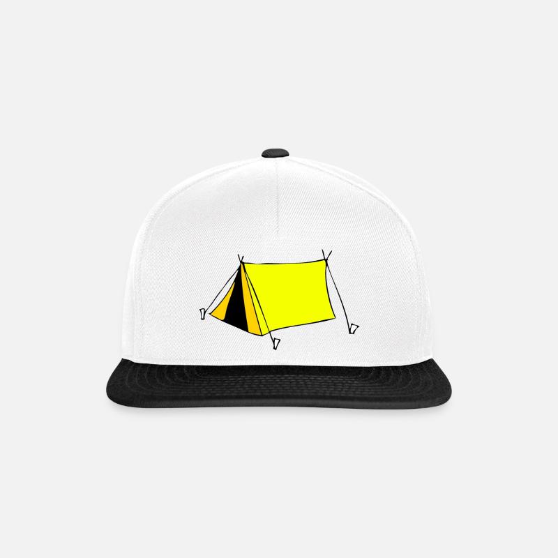 Zelt - Snapback Cap - Weiß/Schwarz