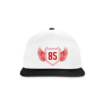 85 Nombre d’armoiries - Casquette snapback - blanc/noir - Devant