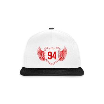 94 Nombre d’armoiries - Casquette snapback - blanc/noir - Devant