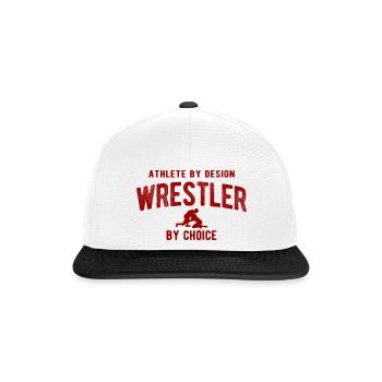 Grappling Martial Arts Wrestling - Snapback Cap - Weiß/Schwarz - Vorne