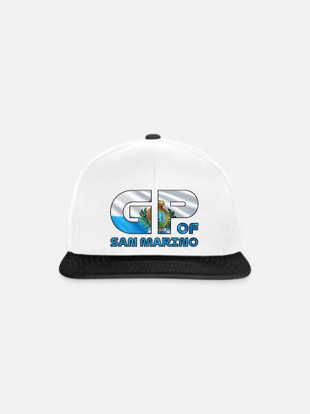 san_marino_gp - Snapback Cap - Weiß/Schwarz