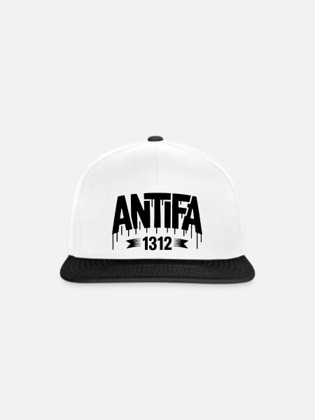 Antifa 1312 – Antifa Tee - Snapback Cap - Weiß/Schwarz