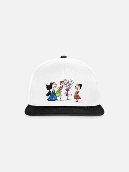 COMIC - SERBSKE DRASTY - Snapback Cap - Weiß/Schwarz